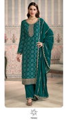 Mrinal By Vinay Kuleesh Printed Velvet Embroidery Work Dress Material Suppliers In India